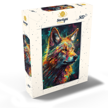 Vibrant Wolf 500 Jigsaw Puzzle box view2