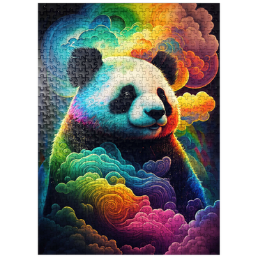 puzzleplate Dreamy Cosmic Panda 500 Jigsaw Puzzle