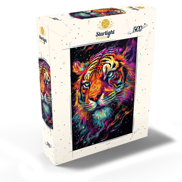 Neon Tiger 500 Jigsaw Puzzle box view2