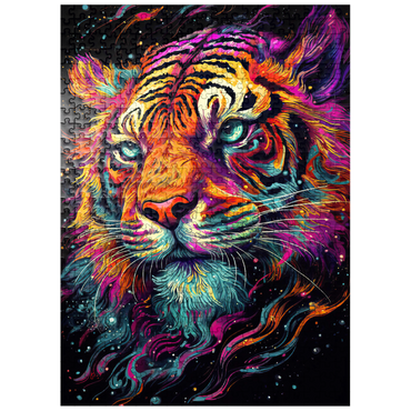 puzzleplate Neon Tiger 500 Jigsaw Puzzle