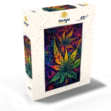 Psychedelic Leaves 100 Jigsaw Puzzle box view2