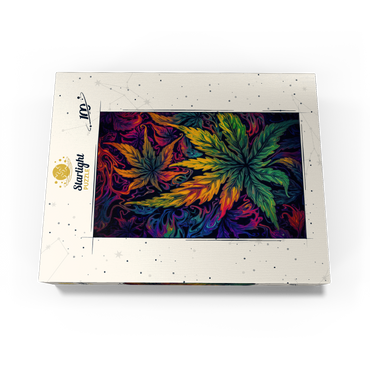 Psychedelic Leaves 100 Jigsaw Puzzle box view3