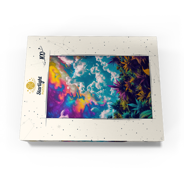 Psychedelic Sky Over Vibrant Foliage 100 Jigsaw Puzzle box view3