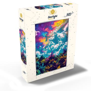 Psychedelic Sky Over Vibrant Foliage 500 Jigsaw Puzzle box view2