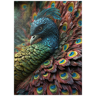 puzzleplate Majestic Peacock 1000 Jigsaw Puzzle