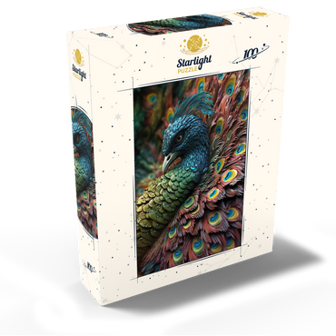 Majestic Peacock 100 Jigsaw Puzzle box view2
