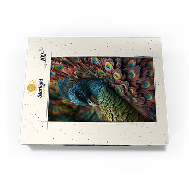 Majestic Peacock 100 Jigsaw Puzzle box view3