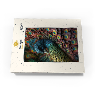 Majestic Peacock 500 Jigsaw Puzzle box view3