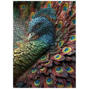 puzzleplate Majestic Peacock 500 Jigsaw Puzzle