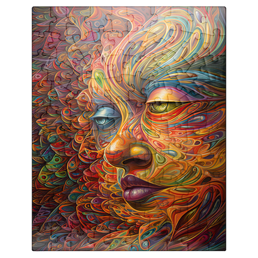 puzzleplate Psychedelic Portrait 100 Jigsaw Puzzle