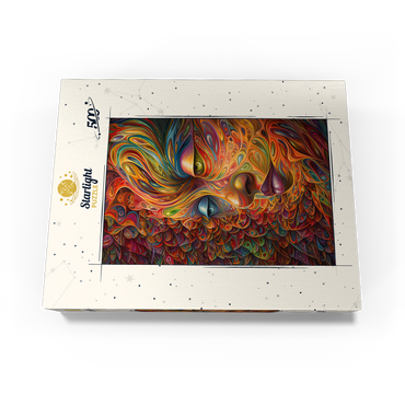 Psychedelic Portrait 500 Jigsaw Puzzle box view3