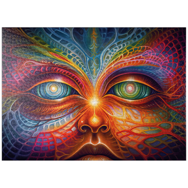 puzzleplate Psychedelic Visionary Face 1000 Jigsaw Puzzle