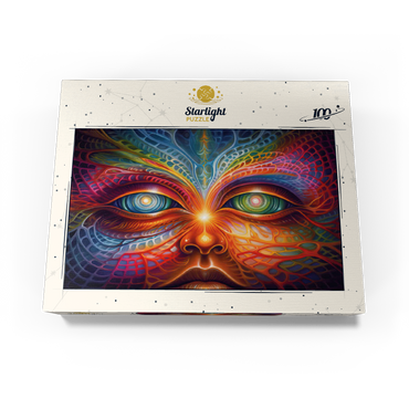 Psychedelic Visionary Face 100 Jigsaw Puzzle box view3