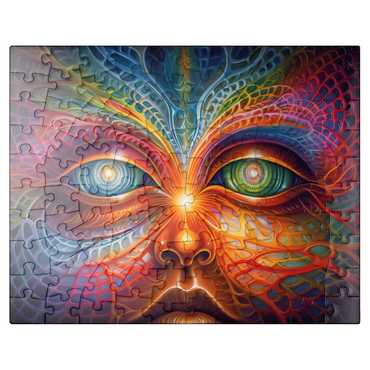 puzzleplate Psychedelic Visionary Face 100 Jigsaw Puzzle