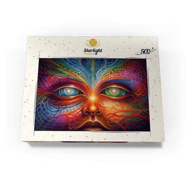 Psychedelic Visionary Face 500 Jigsaw Puzzle box view3