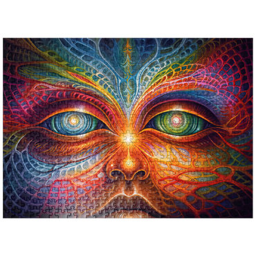 puzzleplate Psychedelic Visionary Face 500 Jigsaw Puzzle