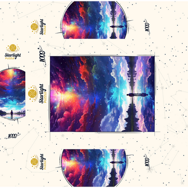 Cosmic Reflection 1000 Jigsaw Puzzle box 3D Modell