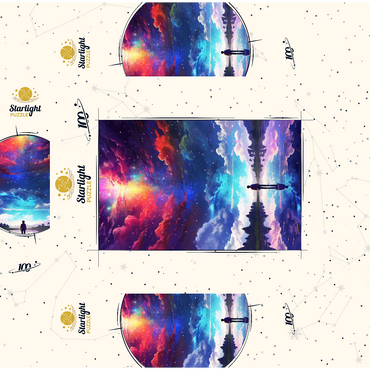 Cosmic Reflection 100 Jigsaw Puzzle box 3D Modell