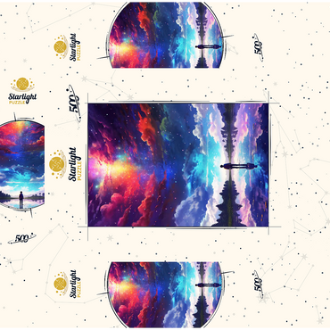 Cosmic Reflection 500 Jigsaw Puzzle box 3D Modell