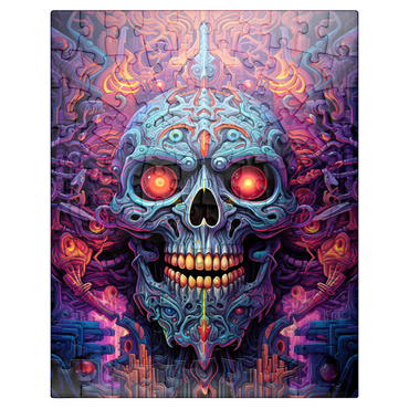 puzzleplate Cybernetic Skull 100 Jigsaw Puzzle