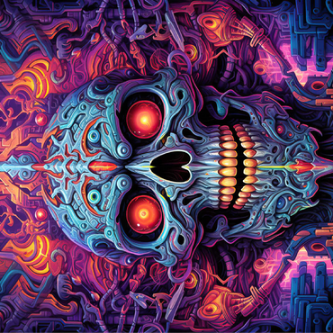 Cybernetic Skull 100 Jigsaw Puzzle 3D Modell