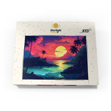 Tropical Sunset Paradise 1000 Jigsaw Puzzle box view3