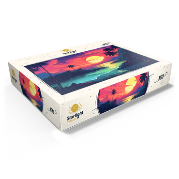Tropical Sunset Paradise 100 Jigsaw Puzzle box view1