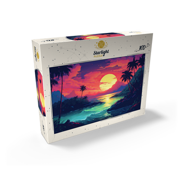 Tropical Sunset Paradise 100 Jigsaw Puzzle box view2