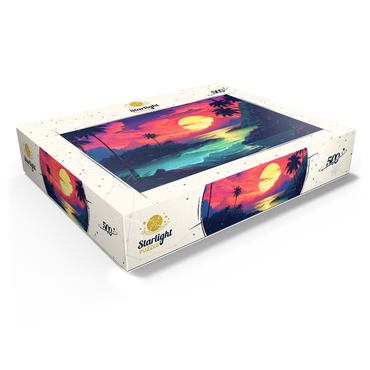 Tropical Sunset Paradise 500 Jigsaw Puzzle box view1