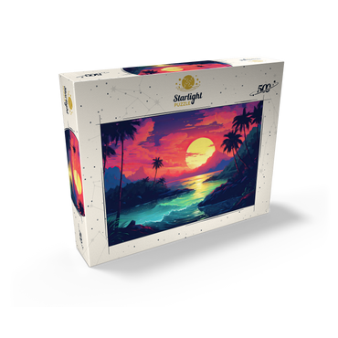 Tropical Sunset Paradise 500 Jigsaw Puzzle box view2