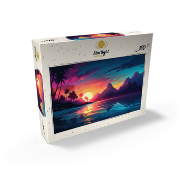 Tropical Sunset Reflection 100 Jigsaw Puzzle box view2