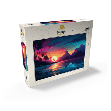 Tropical Sunset Reflection 500 Jigsaw Puzzle box view2