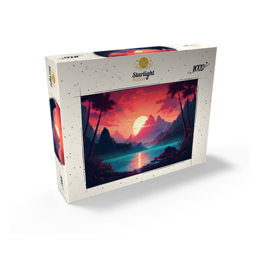 Majestic Tropical Sunset 1000 Jigsaw Puzzle box view2