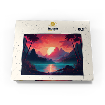 Majestic Tropical Sunset 1000 Jigsaw Puzzle box view3