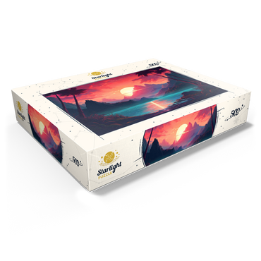 Majestic Tropical Sunset 500 Jigsaw Puzzle box view1