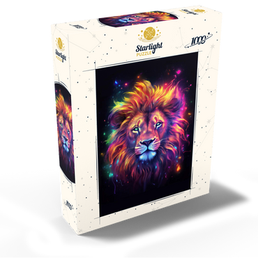 Vibrant Cosmic Lion 1000 Jigsaw Puzzle box view2