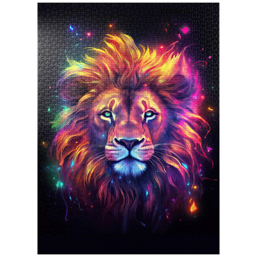 puzzleplate Vibrant Cosmic Lion 1000 Jigsaw Puzzle