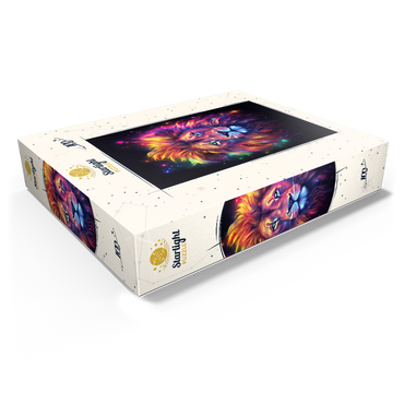 Vibrant Cosmic Lion 100 Jigsaw Puzzle box view1