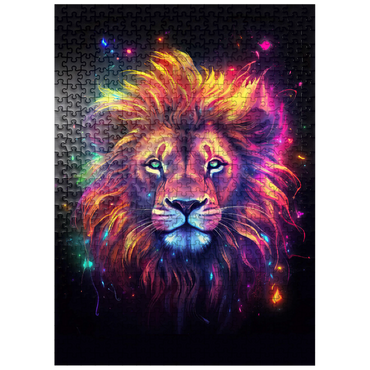 puzzleplate Vibrant Cosmic Lion 500 Jigsaw Puzzle