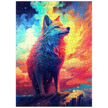 puzzleplate Ethereal Wolf 500 Jigsaw Puzzle