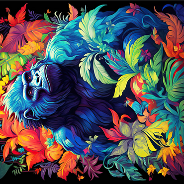 Majestic Gorilla 1000 Jigsaw Puzzle 3D Modell