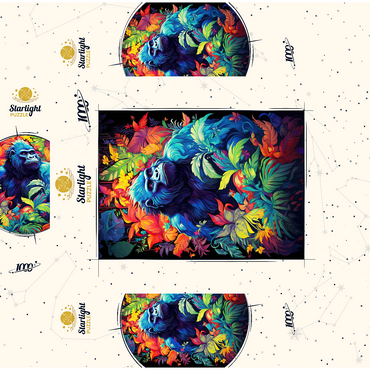 Majestic Gorilla 1000 Jigsaw Puzzle box 3D Modell