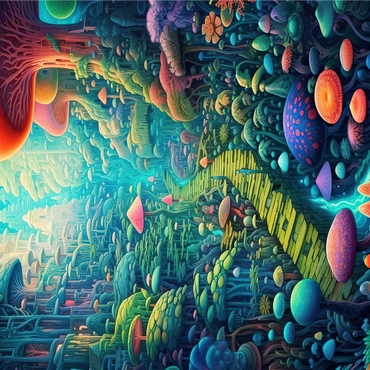 Enchanted Mushroom Forest 1000 Jigsaw Puzzle 3D Modell