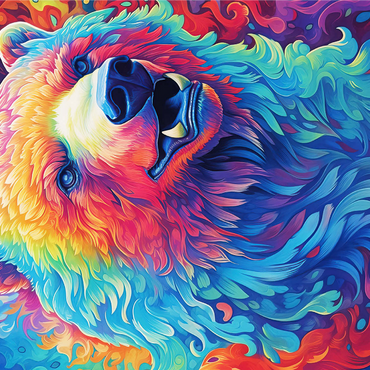 Vibrant Grizzly Bear 1000 Jigsaw Puzzle 3D Modell