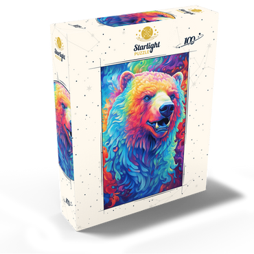 Vibrant Grizzly Bear 100 Jigsaw Puzzle box view2