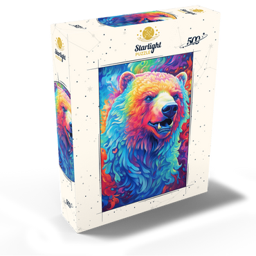 Vibrant Grizzly Bear 500 Jigsaw Puzzle box view2