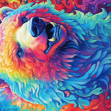 Vibrant Grizzly Bear 500 Jigsaw Puzzle 3D Modell