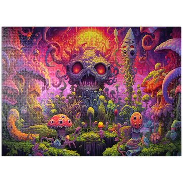 puzzleplate Surreal Fantasy Mushroom World 1000 Jigsaw Puzzle