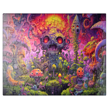 puzzleplate Surreal Fantasy Mushroom World 100 Jigsaw Puzzle