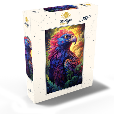 Vibrant Fantasy Eagle with Multicolored Feathers 100 Jigsaw Puzzle box view2